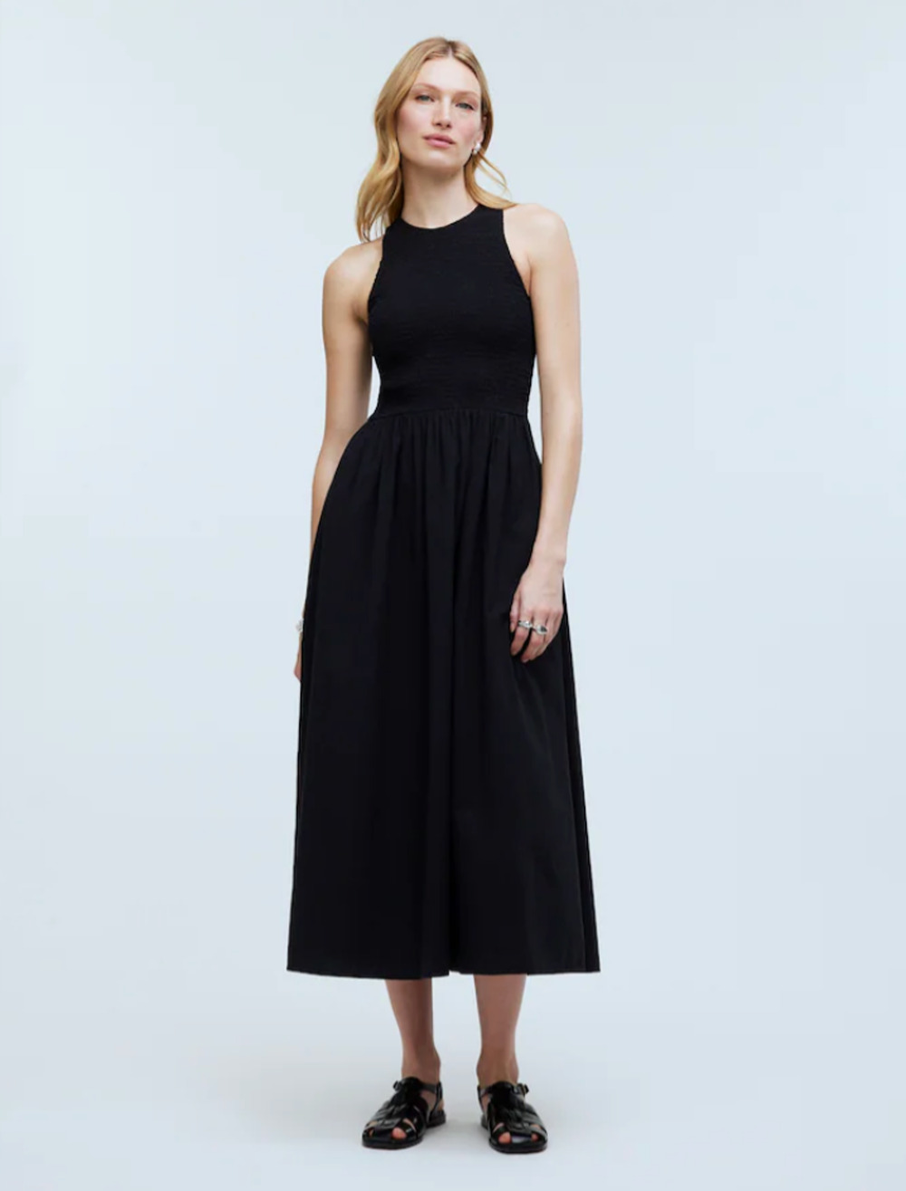 The Melody Smocked Midi Dress XXS